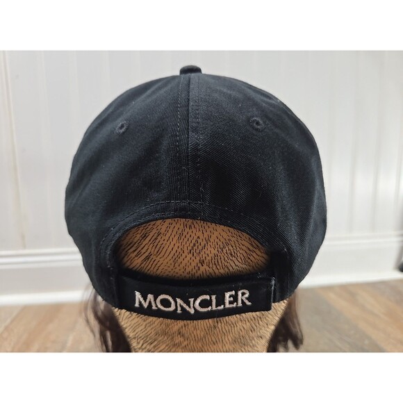 Authentic Moncler Black Berretto Baseball Cap Strapback Hat NFC Verified - Picture 7 of 12